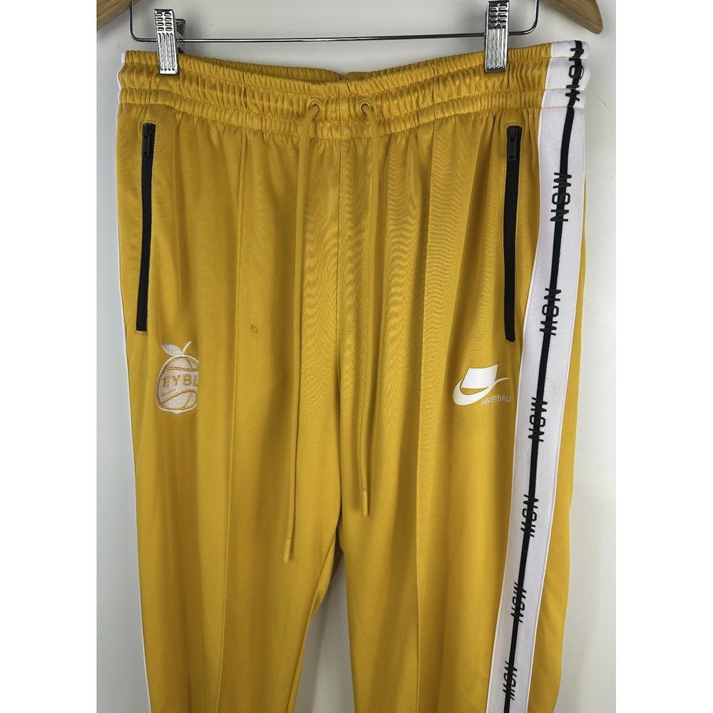*Flawed* Nike EYBL Basketball Issued Sweatpants XLT (Read) NBA Training Yellow - Picture 5 of 16